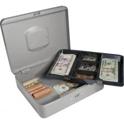 0.12 cu. ft. Cash Box Safe with Combination Lock, Grey by BARSKA 13 0.12 cu. ft. Cash Box Safe with Combination Lock, Grey by BARSKA -Empire Sales Store barska cash boxes cb11788 44 1000
