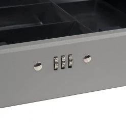 0.12 cu. ft. Cash Box Safe with Combination Lock, Grey by BARSKA 14 0.12 cu. ft. Cash Box Safe with Combination Lock, Grey by BARSKA -Empire Sales Store barska cash boxes cb11788 fa 1000