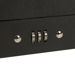 0.13 cu. ft. Steel Cash Box 4 Bill Holder and 6 Compartment Tray Safe with Combination Lock, Black by BARSKA 11 0.13 cu. ft. Steel Cash Box 4 Bill Holder and 6 Compartment Tray Safe with Combination Lock, Black by BARSKA -Empire Sales Store barska cash boxes cb11794 4f 1000