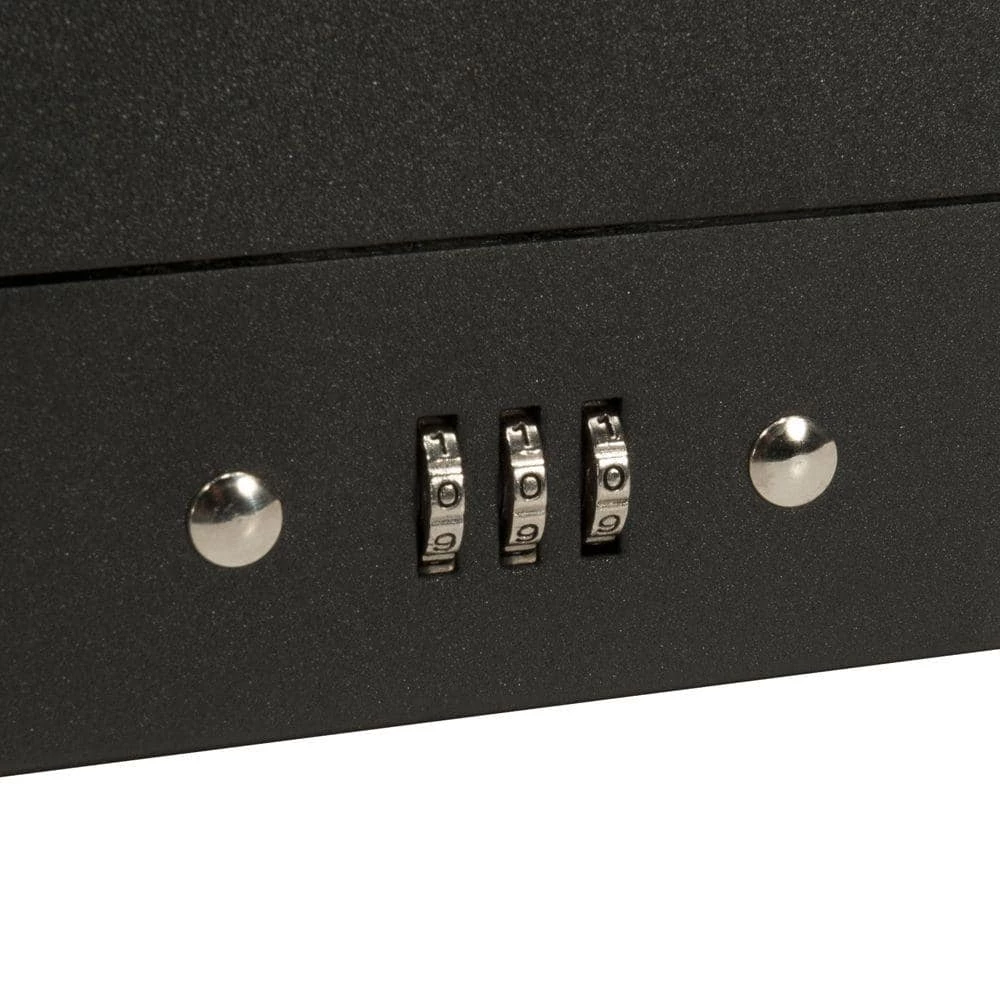 0.13 cu. ft. Steel Cash Box 4 Bill Holder and 6 Compartment Tray Safe with Combination Lock, Black by BARSKA 5 0.13 cu. ft. Steel Cash Box 4 Bill Holder and 6 Compartment Tray Safe with Combination Lock, Black by BARSKA - Image 3