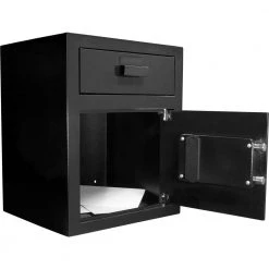 1.1 cu. ft. Steel Large Keypad Depository Safe, Black by BARSKA -Empire Sales Store barska drop safes ax11930 4f 1000