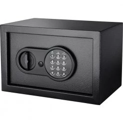 Compact 0.36 cu. ft. Steel Keypad Safe with Digital Keypad, Black by BARSKA