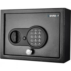 0.21 cu. ft. Steel Top Opening Safe with Keypad, Black by BARSKA -Empire Sales Store barska drop safes ax12622 4f 1000