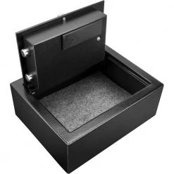 0.21 cu. ft. Steel Top Opening Safe with Keypad, Black by BARSKA -Empire Sales Store barska drop safes ax12622 c3 1000