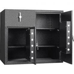Rotary 2-Door Keypad Locks Depository Safe by BARSKA -Empire Sales Store barska drop safes ax13522 c3 1000
