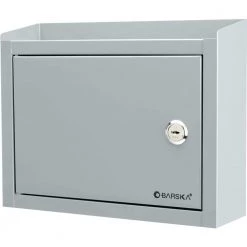 0.13 cu. ft. Steel Multi-Purpose Safe Drop Box, Gray by BARSKA