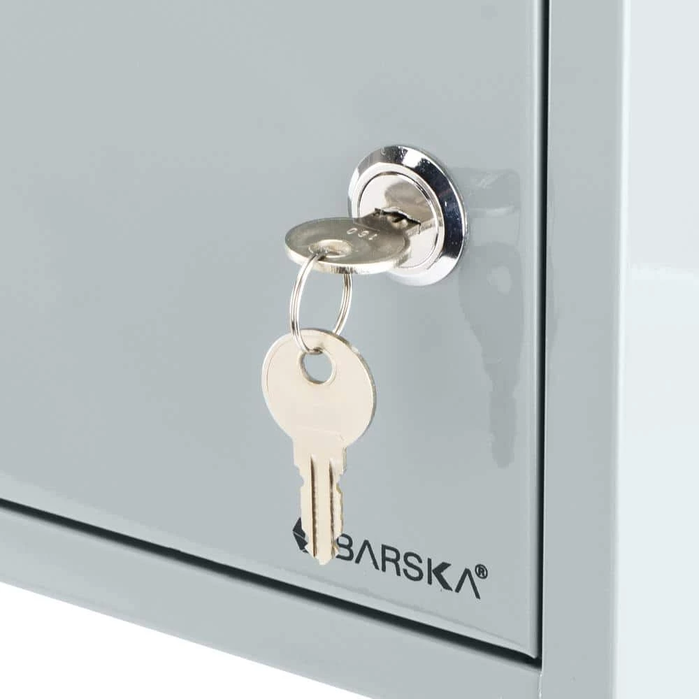 0.13 cu. ft. Steel Multi-Purpose Safe Drop Box, Gray by BARSKA 10 0.13 cu. ft. Steel Multi-Purpose Safe Drop Box, Gray by BARSKA - Image 8