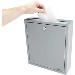 0.3 cu. ft. Steel Large Multi-Purpose Safe Drop Box, Gray by BARSKA -Empire Sales Store barska drop safes cb12712 fa 1000