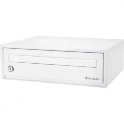 Desktop Drop Box with Key Lock, White by BARSKA