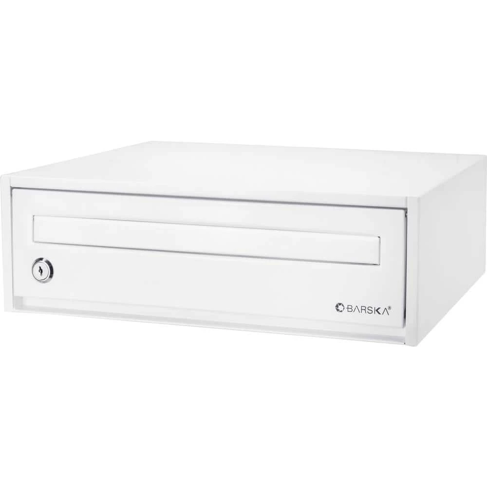 Desktop Drop Box with Key Lock, White by BARSKA 3 Desktop Drop Box with Key Lock, White by BARSKA