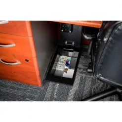 0.22 cu. ft. Steel Floor Safe With Key Lock, Black by BARSKA -Empire Sales Store barska floor safes ax12656 44 1000