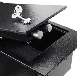 0.22 cu. ft. Steel Floor Safe With Key Lock, Black by BARSKA -Empire Sales Store barska floor safes ax12656 4f 1000