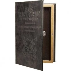 0.06 cu. ft. Steel Antique Book Lock Box Safe with Key Lock by BARSKA