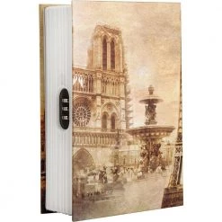 0.03 cu. ft. Steel Paris Book Lock Box Safe with Combination Lock, Tan by BARSKA -Empire Sales Store barska hidden safes cb12362 1f 1000