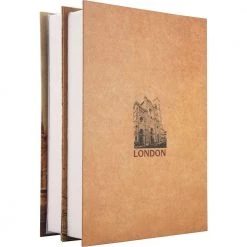 0.14 cu. ft. Steel Paris and London Dual Book Lock Box Safe with Key Lock, Tan by BARSKA -Empire Sales Store barska hidden safes cb12470 1f 1000