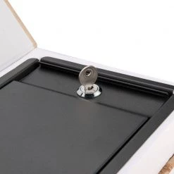 0.14 cu. ft. Steel Paris and London Dual Book Lock Box Safe with Key Lock, Tan by BARSKA -Empire Sales Store barska hidden safes cb12470 fa 1000