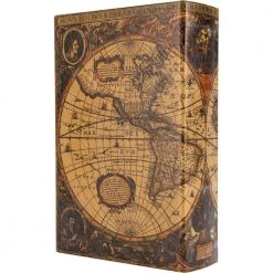0.06 cu. ft. Antique Map Steel Book Lock Box Safe by BARSKA -Empire Sales Store barska hidden safes cb12480 1f 1000