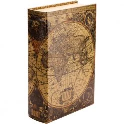 0.06 cu. ft. Antique Map Steel Book Lock Box Safe by BARSKA -Empire Sales Store barska hidden safes cb12480 44 1000