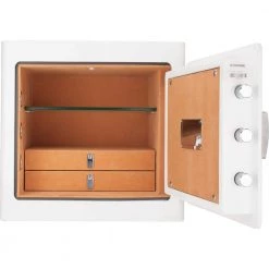White Fireproof Keypad Jewelry Safe Tan Interior by BARSKA -Empire Sales Store barska home safes ax13104 4f 1000