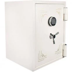 Keypad Fireproof Jewelry Safe, White by BARSKA