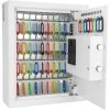 48-Key Position Steel Wall Safe with Digital Keypad, White by BARSKA