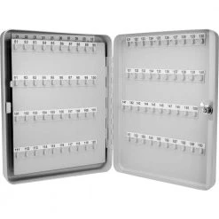 160-Position Steel Key Lock Box Safe with Key Lock, Gray by BARSKA 12 160-Position Steel Key Lock Box Safe with Key Lock, Gray by BARSKA -Empire Sales Store barska key cabinets cb12488 4f 1000