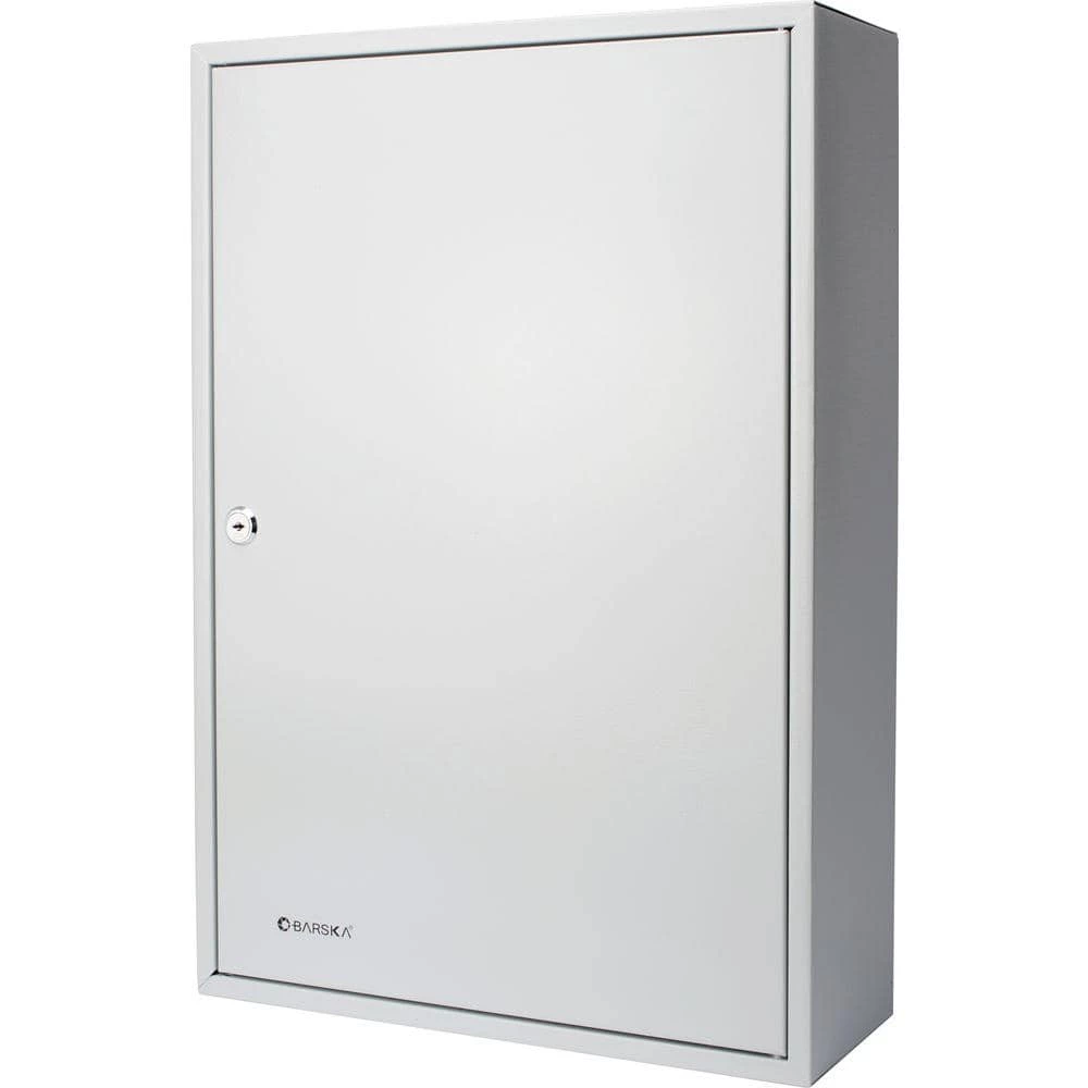 240-Position Steel Key Lock Box Safe with Key Lock, Grey by BARSKA 3 240-Position Steel Key Lock Box Safe with Key Lock, Grey by BARSKA