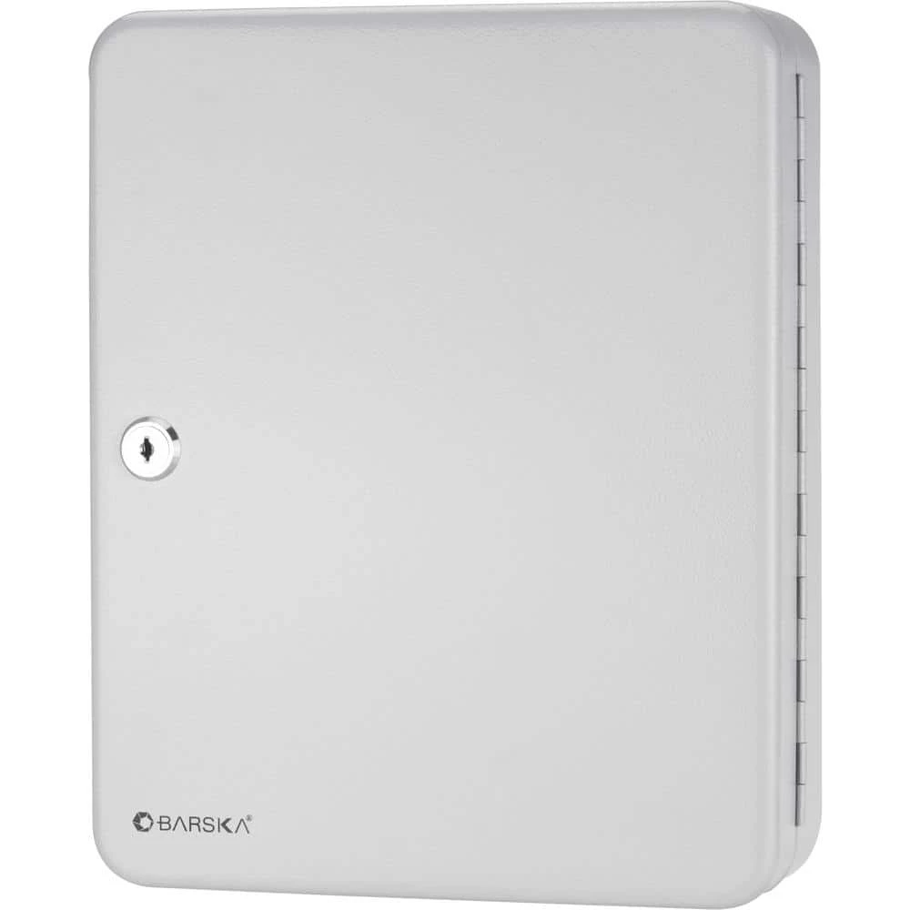 90-Position Steel Key Cabinet with Key Lock, Grey by BARSKA 4 90-Position Steel Key Cabinet with Key Lock, Grey by BARSKA - Image 2