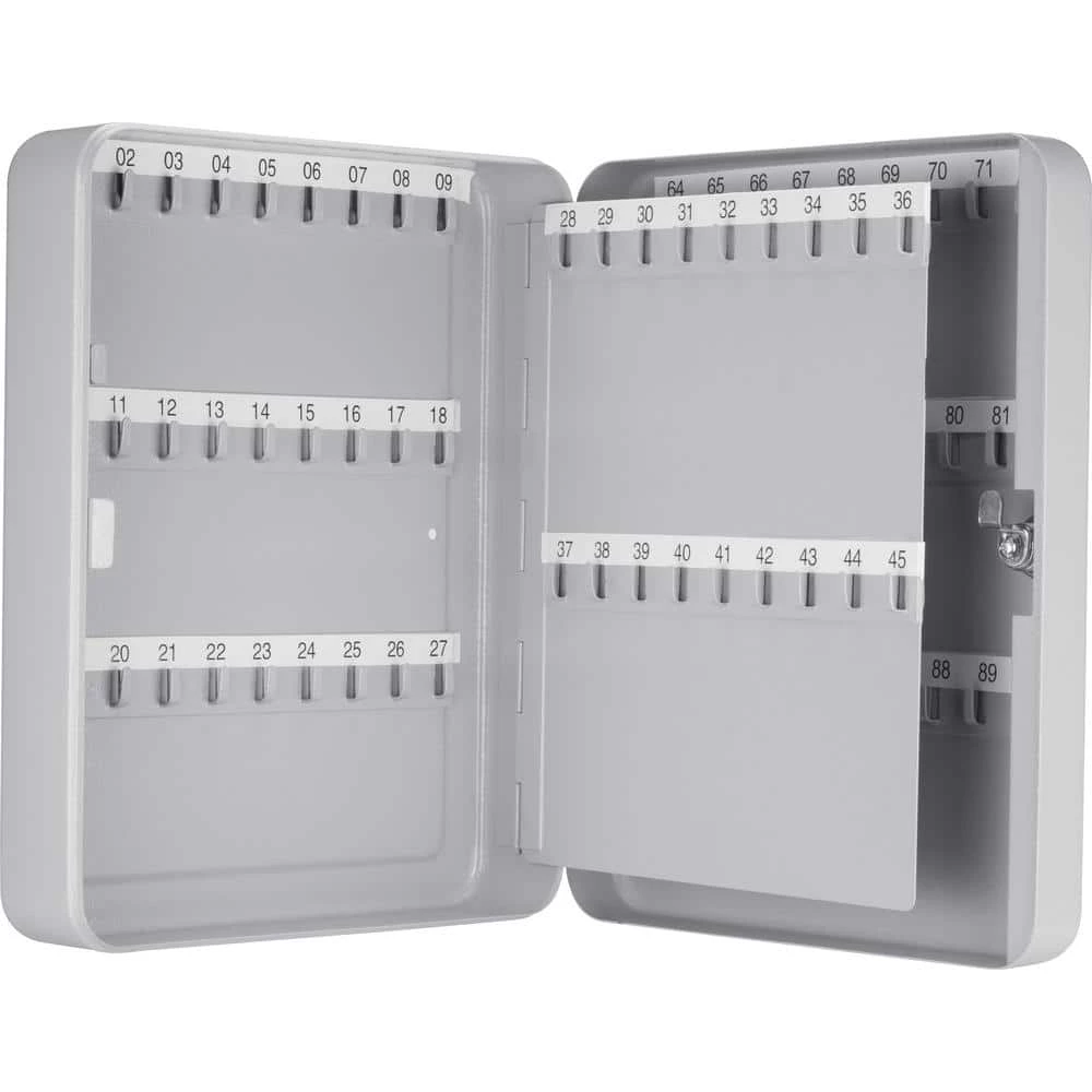 90-Position Steel Key Cabinet with Key Lock, Grey by BARSKA 8 90-Position Steel Key Cabinet with Key Lock, Grey by BARSKA - Image 6