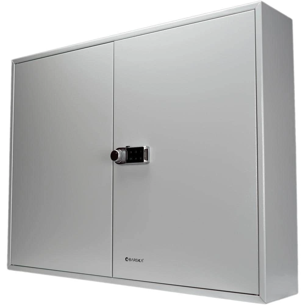 400 Keys Adjustable Key Lock Box with Digital Lock, Grey CB13604 by BARSKA 3 400 Keys Adjustable Key Lock Box with Digital Lock, Grey CB13604 by BARSKA