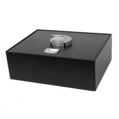 0.23 cu. ft. Top Opening Safe with Biometric Lock, Black Matte by BARSKA 11 0.23 cu. ft. Top Opening Safe with Biometric Lock, Black Matte by BARSKA -Empire Sales Store barska office safes ax11556 1f 1000