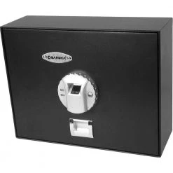 0.23 cu. ft. Top Opening Safe with Biometric Lock, Black Matte by BARSKA 10 0.23 cu. ft. Top Opening Safe with Biometric Lock, Black Matte by BARSKA -Empire Sales Store barska office safes ax11556 4f 1000