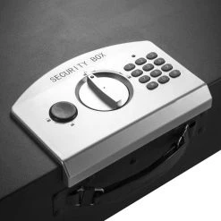 0.63 cu. ft. Steel Safe Digital Portable Keypad Lock Box, Black by BARSKA -Empire Sales Store barska safe boxes ax11910 4f 1000