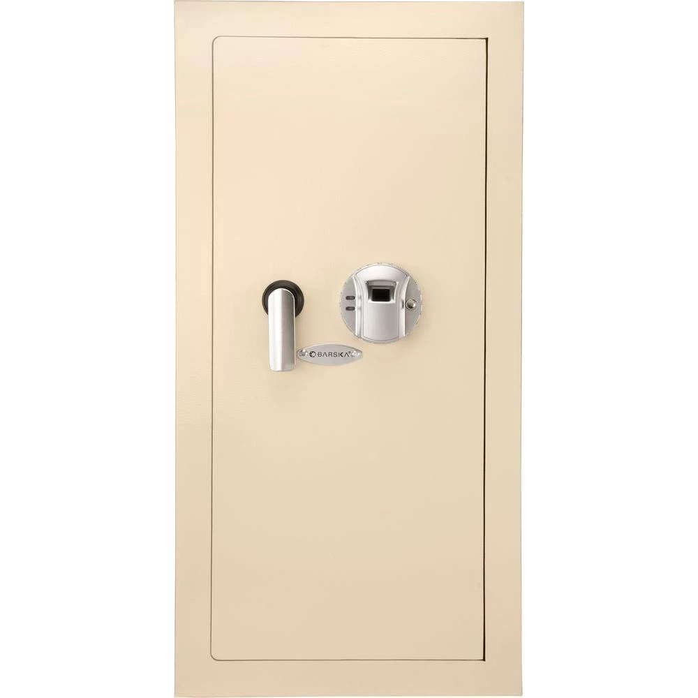 0.82 cu. ft. Steel Large Wall Biometric Safe, Cream by BARSKA 6 0.82 cu. ft. Steel Large Wall Biometric Safe, Cream by BARSKA - Image 4