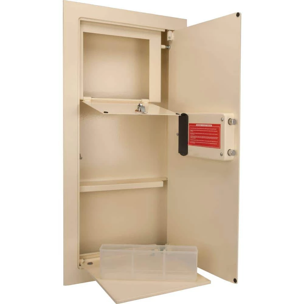 0.82 cu. ft. Steel Large Wall Biometric Safe, Cream by BARSKA 5 0.82 cu. ft. Steel Large Wall Biometric Safe, Cream by BARSKA - Image 3