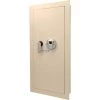 0.82 cu. ft. Steel Large Wall Biometric Safe, Cream by BARSKA