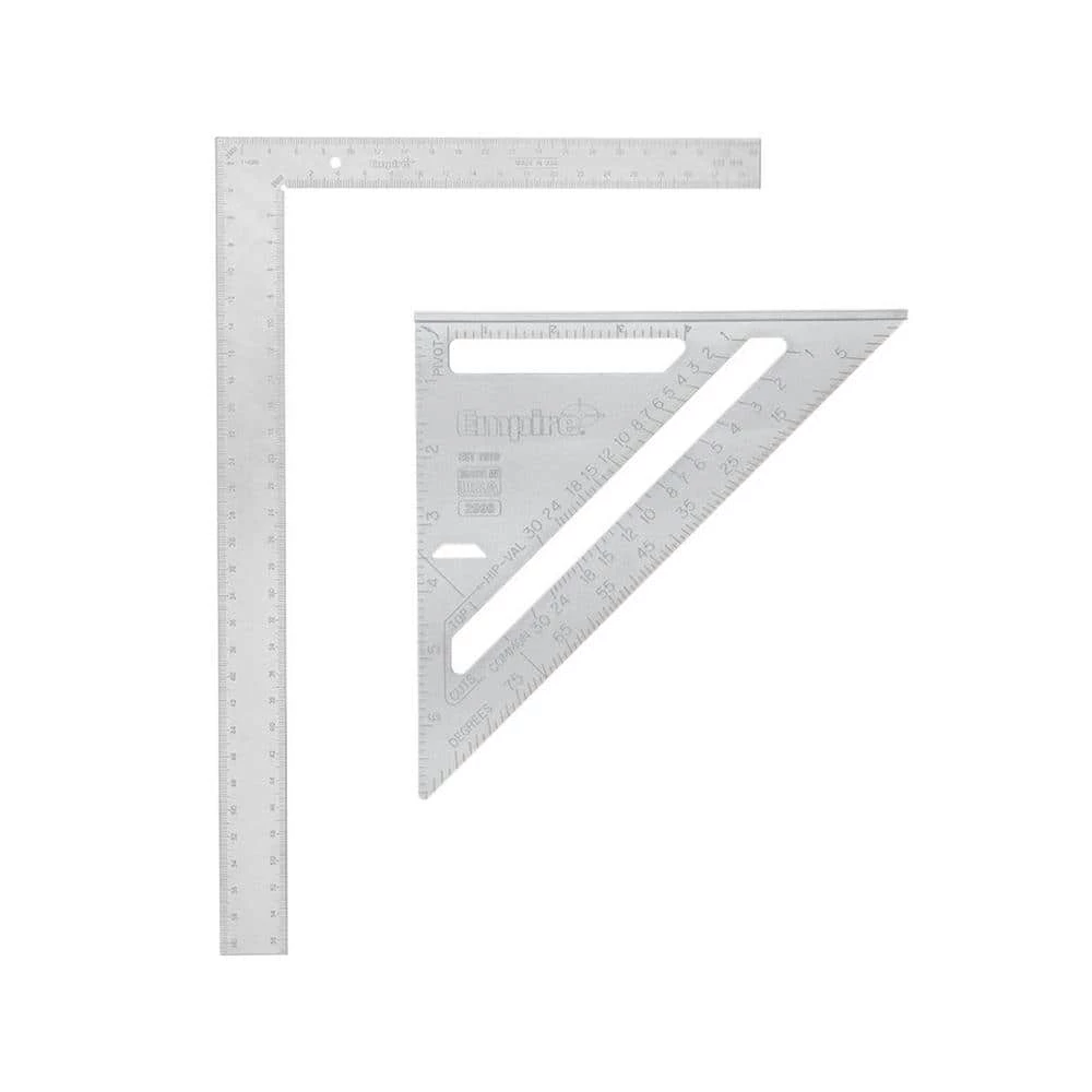7 in. Magnum Aluminum Rafter Square with 16 in. x 24 in. Aluminum Square by Empire 3 7 in. Magnum Aluminum Rafter Square with 16 in. x 24 in. Aluminum Square by Empire
