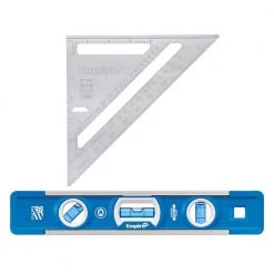 7 in. Magnum Aluminum Rafter Square with 9 in. Torpedo Level by Empire
