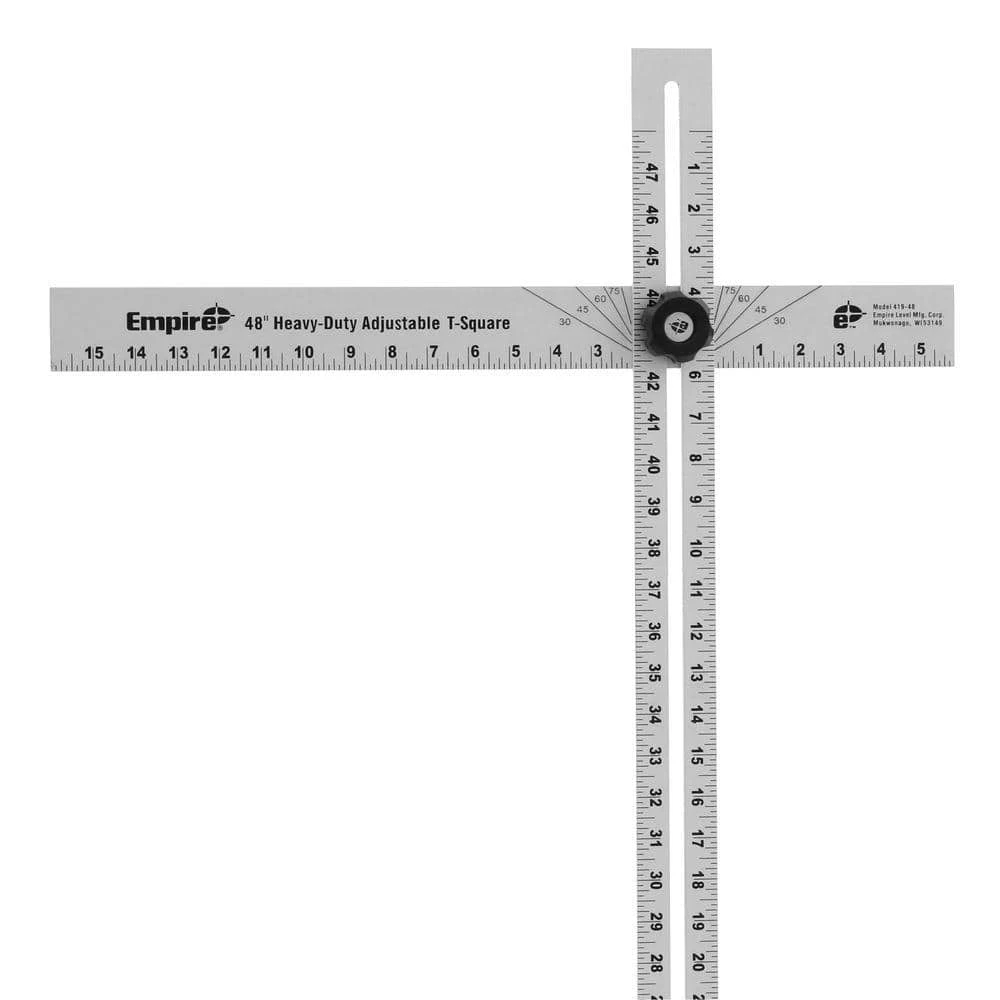 48 in. Adjustable T-Square by Empire 3 48 in. Adjustable T-Square by Empire