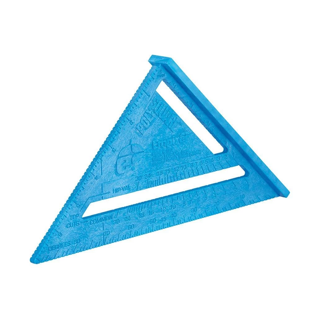 6 in. Pocket Combination Square and 7 in. Polycast Rafter Square with 9 in. True Blue Professional Torpedo Level by Empire 7 6 in. Pocket Combination Square and 7 in. Polycast Rafter Square with 9 in. True Blue Professional Torpedo Level by Empire - Image 5