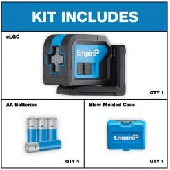 Green 125 ft. 3-Point and 75 ft. Cross Line Laser Level (2-Pack) by Empire 18 Green 125 ft. 3-Point and 75 ft. Cross Line Laser Level (2-Pack) by Empire -Empire Sales Store empire laser level elg3d elgc 1d 1000