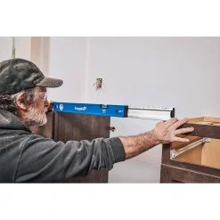 75 ft. Green Self-Leveling Cross Line Laser Level with 24 in. to 40 in. True Blue Extendable Box Level (2-Piece) by Empire -Empire Sales Store empire laser level elgc ext40 31 1000