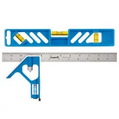 9 in. Polycast Torpedo Level with 12 in. Combination Square by Empire
