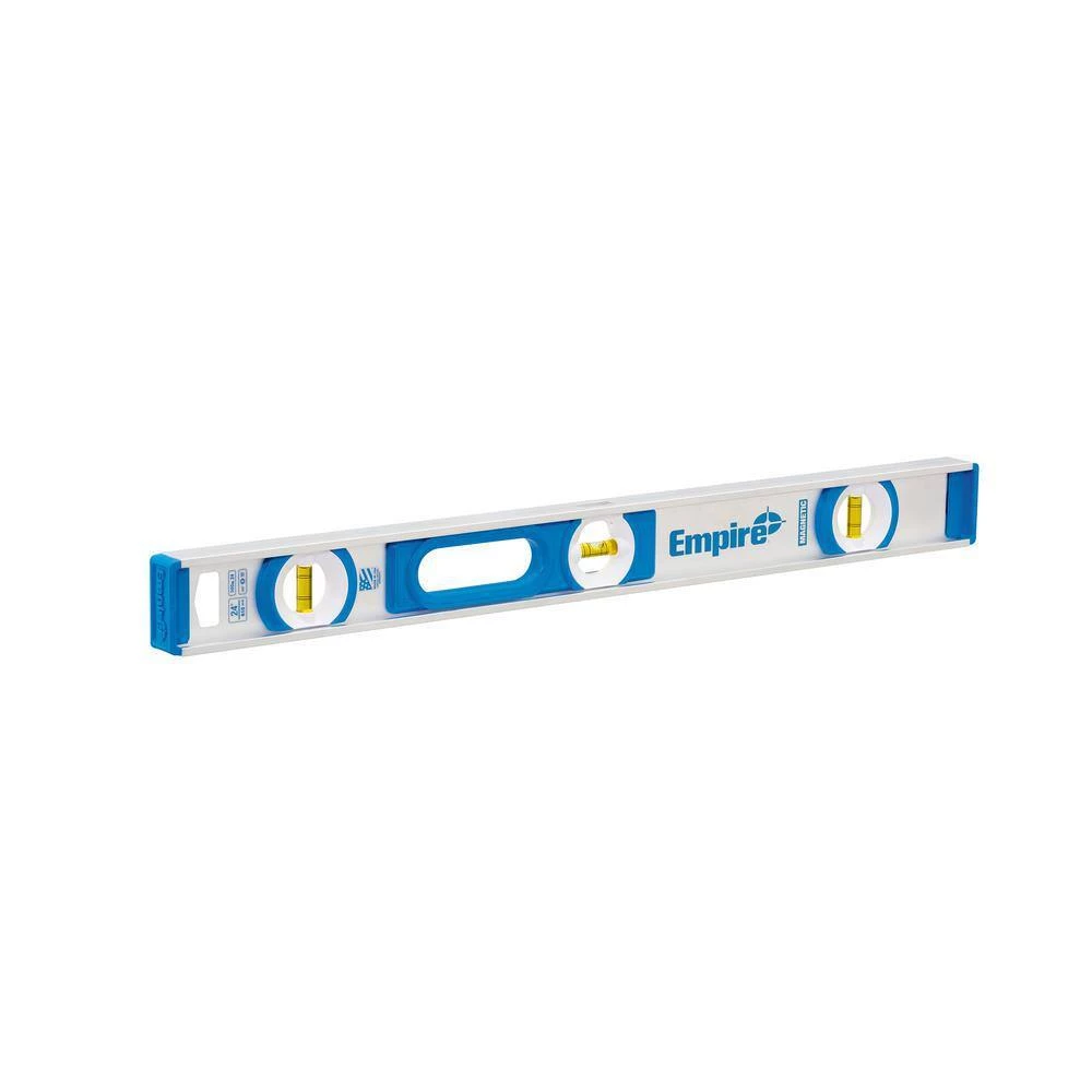 24 in. Aluminum Magnetic I-Beam Level with Aluminum Rafter Square and Torpedo Level by Empire 6 24 in. Aluminum Magnetic I-Beam Level with Aluminum Rafter Square and Torpedo Level by Empire - Image 4