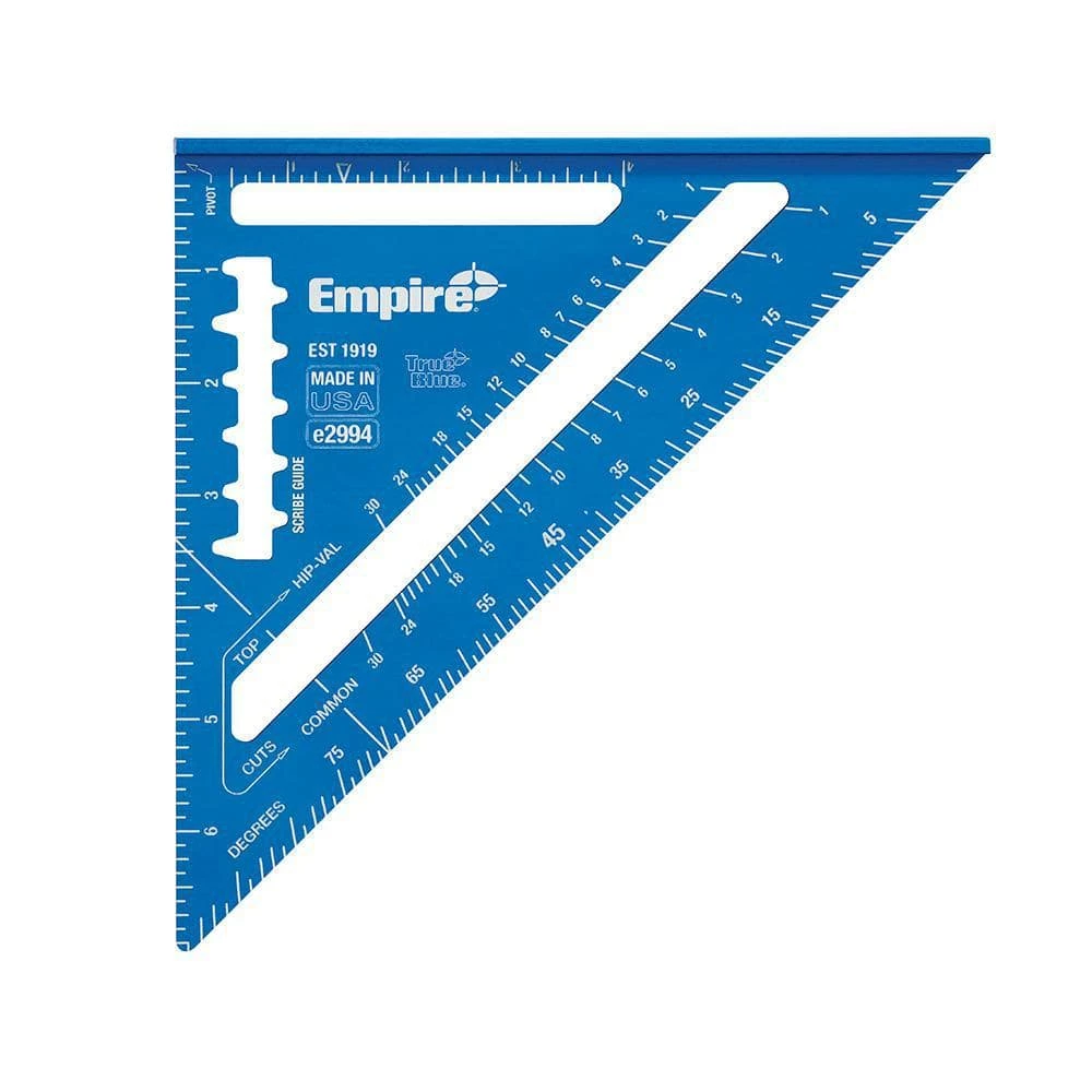 24 in. Aluminum Magnetic I-Beam Level with Aluminum Rafter Square and Torpedo Level by Empire 4 24 in. Aluminum Magnetic I-Beam Level with Aluminum Rafter Square and Torpedo Level by Empire - Image 2