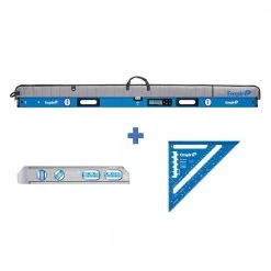 72 in. Digital Box Level with Case 8 in. Magnetic Torpedo Level and Rafter Square in True Blue by Empire