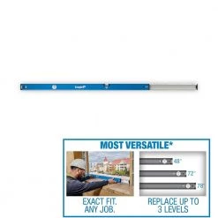 48 in. to 78 in. True Blue Extendable Box Level by Empire