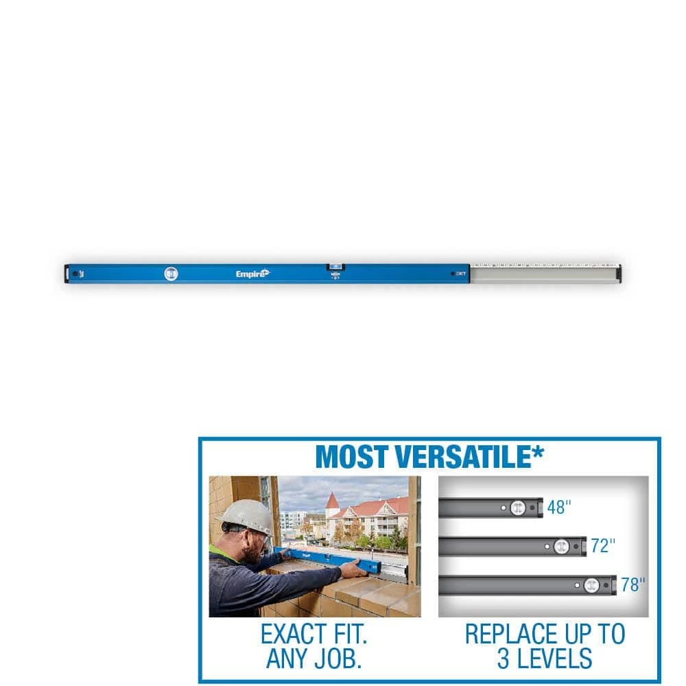 48 in. to 78 in. True Blue Extendable Box Level by Empire 3 48 in. to 78 in. True Blue Extendable Box Level by Empire