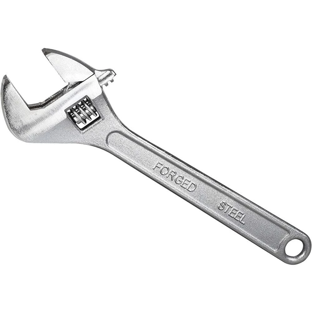 24 in. Adjustable Chrome - Plated Steel Wrench by KING 4 24 in. Adjustable Chrome - Plated Steel Wrench by KING - Image 2