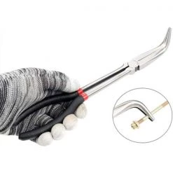 11 in. Straight 90-Degree, 45-Degree, Hose and Cable, and Long Flat Nose Pliers Set (5-Pieces) by KING -Empire Sales Store king all trades needle nose pliers 1915 0 1f 1000